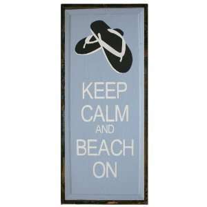  SaltBox Gifts CV1023KCBO Keep Calm Beach on Sign Patio 