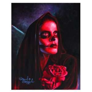  Red Mary by Manuel Valenzuela Paper Fine Art Color Print 