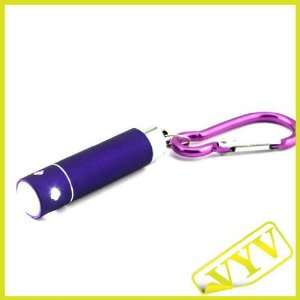  Cool Flashlight White Light with Keychain (3*lr44) Purple 