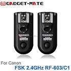 Wireless Flash Trigger Remote Control RF 603 for Canon EOS 600D/450D 