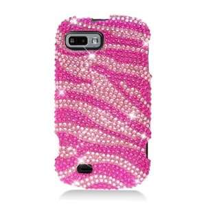   Fury N850   Pink Zebra Bling Hard Case Protector Cover + Lf Stylus Pen