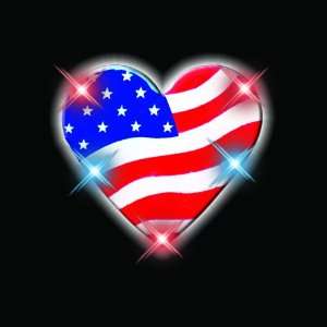  Heart of America Flashing Blinking Light Up Body Lights 