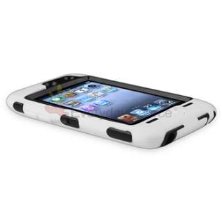   WHITE 3PIECE HARD CASE COVER SKIN FOR IPOD TOUCH 4 4G+PRIVACY FILTER