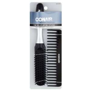  Conair Styling Essentials Brush & Comb Set, Vent, Nylon 