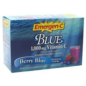  Alacer Emergen C Blue Berry Blue 30 Packets Health 