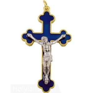  3 Bottony Crucifix   Dark Blue