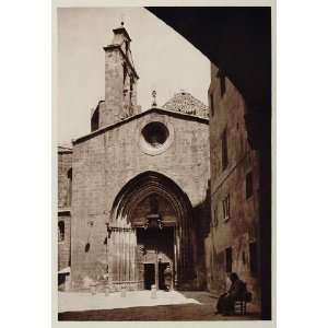  1928 Church Santa Ana Anna Barcelona Spain Photogravure 