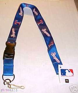 Texas Rangers Lanyard Badge Holder Key Ring NEW  