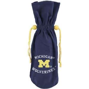 Michigan Wolverines Navy Blue Wine Bottle Bag  Sports 