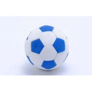  Soccer Ball Japanese Eraser. 2 Pack. Blue & White Toys 