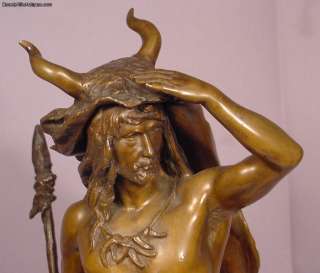 Antique Bronze Sculpture Germane by Kowalzeski  