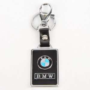  BMW Steel Leather Key Chain Key Ring Clip Fob Office 