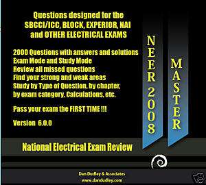 Electrical Exam Prep Software   NEER 2008 Master  