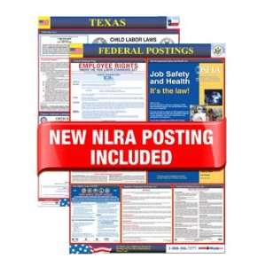  Texas Labor Law Posters (State & Federal incl. NLRA 