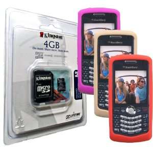 Magenta, Red, & Pale Gold Skin Cover Cases and Kingston 4GB microSDHC 