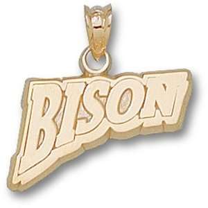  North Dakota State New Bison Pendant (Gold Plated 