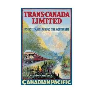Trans Canada Limited   Fastest Train Across the Continent 20x30 poster 
