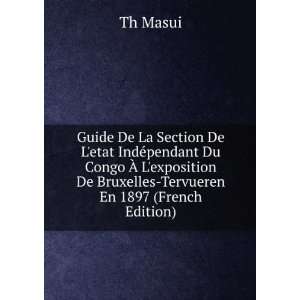   De Bruxelles Tervueren En 1897 (French Edition) Th Masui Books