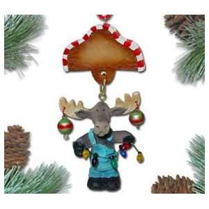  Personalized Moose Christmas Ornament   Olie Yurselph 