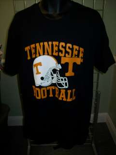 Tennessee Volunteers Football Helmet Black T Shirt sz Large  