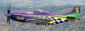 51 Voodoo Reno Racer Airplane Replica Wood Model Big  