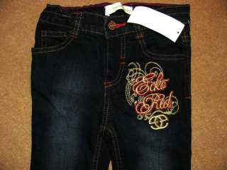 ECKO UNLTD Red Gold LOGO TEE Adjust Waist Jeans Set Outfit NWT Girls 