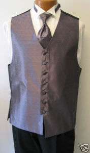 Light Purple Bill Blass Fullback Tuxedo Vest & Tie XL  