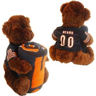 NFL Teddy Bear and Fleece Throw Blanket by Northwest (40x50)