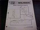 Wil Rich 3411 3420 and 3450 Disk Cultivator parts book  