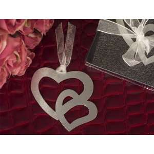   Favors Two Hearts that beat as one bookmark