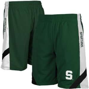  Michigan State Spartans Green Rival Basketball Shorts 