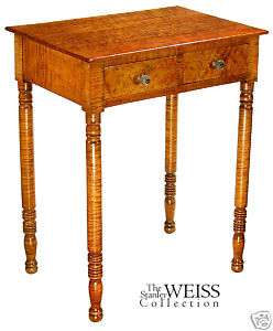 SWC Tiger Maple / Birds Eye Maple 2 Drawer Stand,1830  