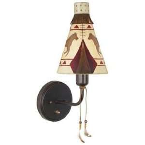  Teepee and Tassels Plug In Wall Light