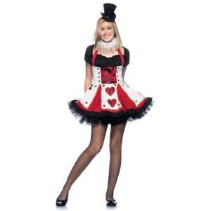 Lets Party By Leg Avenue Pretty Playing Card Teen Costume / Black/Red 
