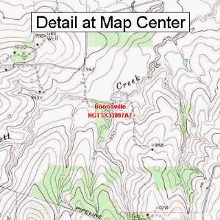 USGS Topographic Quadrangle Map   Boonsville, Texas (Folded/Waterproof 