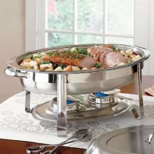  BrylaneHome Domed Top Chafing Dish (STAINLESS STEEL,0 