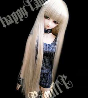 BJD Doll Hair Wig 8 9 E04 LightGold 1/3 SD DZ DOD LUTS  