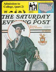 NORMAN ROCKWELL 1920 Saturday Evening Post College CARD  