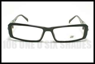 CLEAR LENS Optical Glasses Rectangle Frame BLACK New  