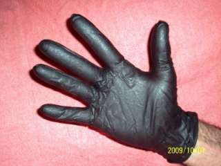 MACHINE SHOP SUPPLY, Nitrile Rubber Gloves Black Mamba  