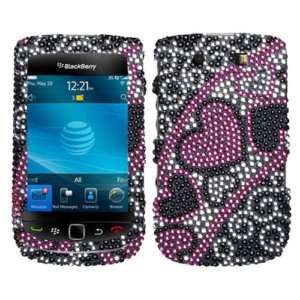 Blackberry Torch 4G 9800 9810 CRYSTAL DIAMOND BLING CASE COVER PINK 