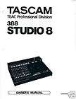 TASCAM 388 STUDIO 8    OWNERS / Instructions MANUAL   [Paper]