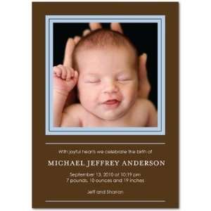 Boy Birth Announcements   Picture Perfect Light Blue By 