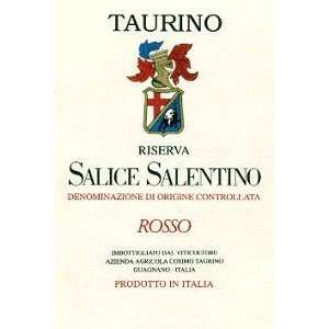  Taurino Salice Salentino 2009 750ML Grocery & Gourmet 