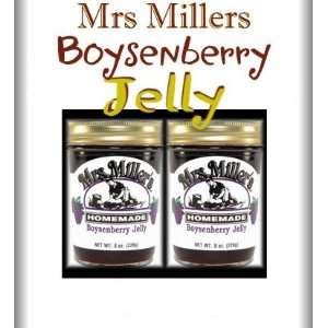 Boysenberry Jelly (Amish Made) ~ 2 / 8 Oz. Jars  Grocery 