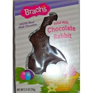 Brachs Solid Milk Chocolate Easter Rabbit 2.5 Oz  Grocery 