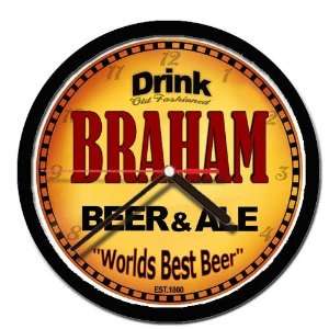  BRAHAM beer and ale cerveza wall clock 