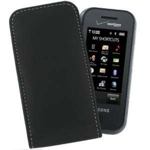  Samsung Glyde Leather Vertical Pouch Type Case (Black 