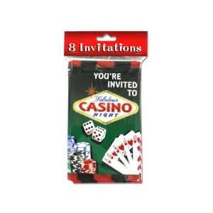 Bulk Pack of 144   Casino night party invitations, pack of 8 (Each) By 