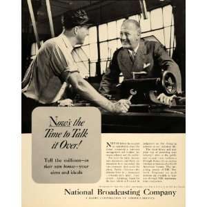   Broadcasting Radio Democracy NBC   Original Print Ad